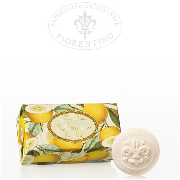 Saponificio Artigianale Fiorentino gaveske med 6 stk citronsber