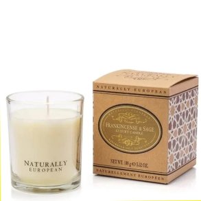 Naturally European frankincense , sage duftlys 