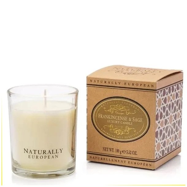 Naturally European frankincense , sage duftlys 