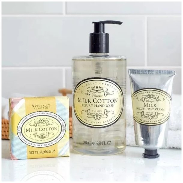 Naturally european hndsbe med milk cotton duft 