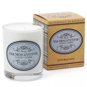 Naturally European duftlys med oakmoss og vetiver duft