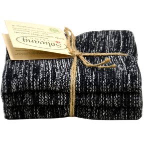 Solwang Design kologisk sort/ natur mix karklude 