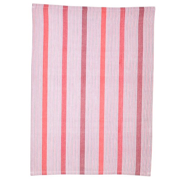  Solwang Design kologisk rdt og hvidt viskestykke 