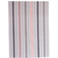 Solwang Design kologisk viskestykke i varme gr og rosa toner