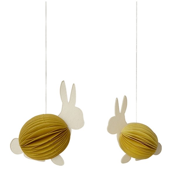 Bungalow p�ske harer i papir lemon curd 