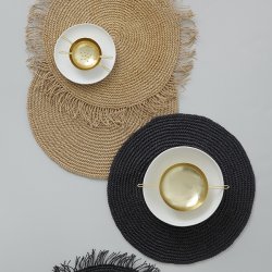 Bungalow rund dkkeserviet i natur