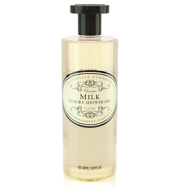 Naturally european showergel med milk cotton duft 