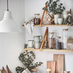 Ib Laursen Stillenat hus til fyrfadslys Gingerbread snekrystal