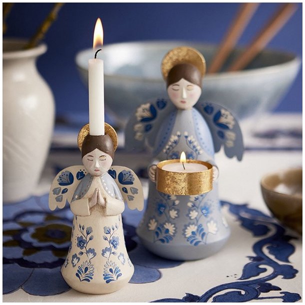 Bungalow lysholder engel Marigold Sky Blue