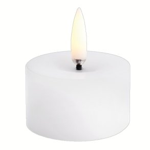 Uyuni fyrfadslys i glat hvid